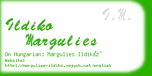 ildiko margulies business card